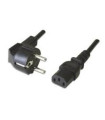 Cable de alimentacion ewent para fuente universal schuko - iec320 c13 3m