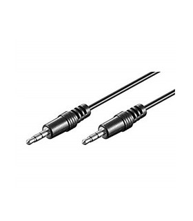 Cable audio ewent jack 3.5 macho macho 1.5 metros negro