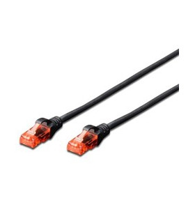 Cable red ewent latiguillo rj45 utp cat6 3m negro