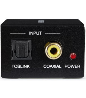 Convertidor de audio fonestar fo - 37da - audio digital en analógico - entrada óptica spdif - coaxial spdif - salida audio estér