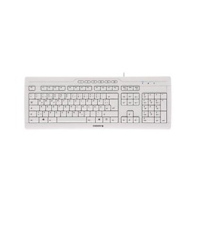 Teclado cherry stream 3.0 usb ultraplano blanco