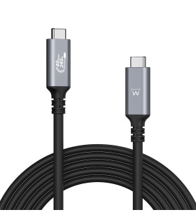 Cable usb tipo c ewent thunderbolt 1m - macho - macho
