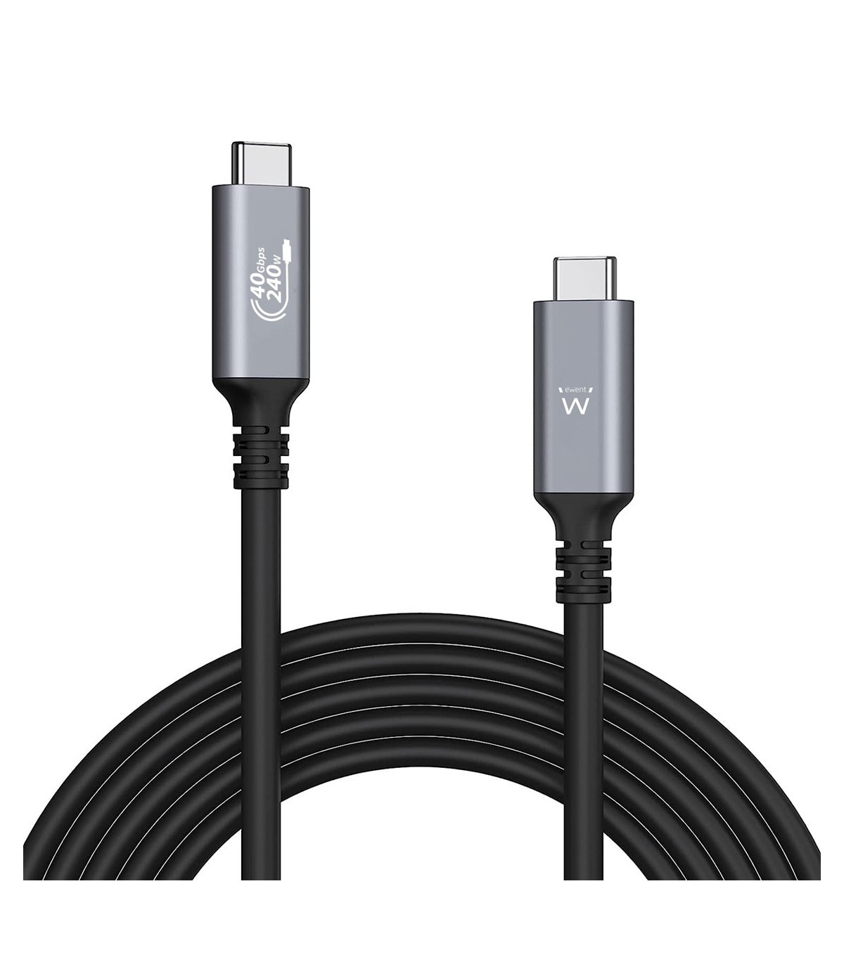 Cable usb tipo c ewent thunderbolt 1m - macho - macho