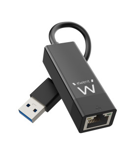 Adaptador usb 3.2 a rj45 ewent ew1017 macho - hembra - negro
