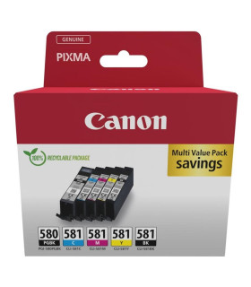 Multipack canon pgi - 580 pgbk + cli - 581 cymbk