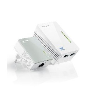 Pack 1 adaptador de red wifi +1 normal 500mbps linea electrica powerline tp - link