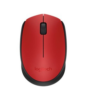 Mouse raton logitech m171 optico wireless inalambrico rojo
