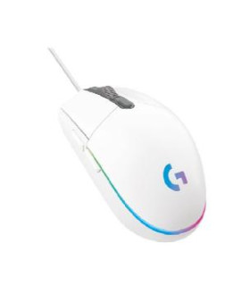 Mouse raton logitech g203 lightsync blanco gaming 8.000 dpi 6 botones
