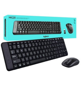 Teclado + mouse logitech mk220 wireless inalambrico ingles (eeuu)