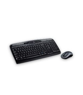 Teclado + mouse logitech mk330 wireless inalambrico usb 2.0 negro 2.4ghz
