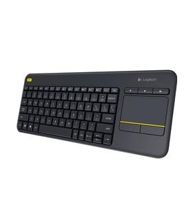 Teclado logitech k400 plus touch keyboard negro wireless inalambrico