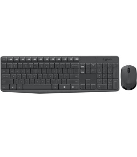 Teclado + mouse logitech mk235 inalambrico ingles internacional