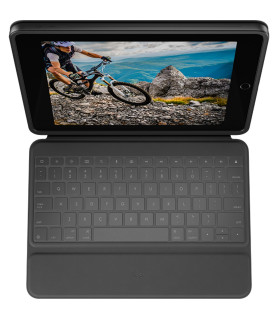 Funda logitech rugged folio negro con teclado para ipad 7ª generacion