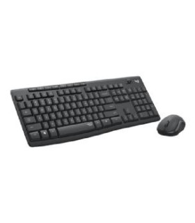 Teclado + mouse logitech mk295 silent negro wireles inalambrico