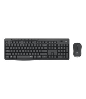 Teclado + mouse logitech mk295 silent negro wireles inalambrico