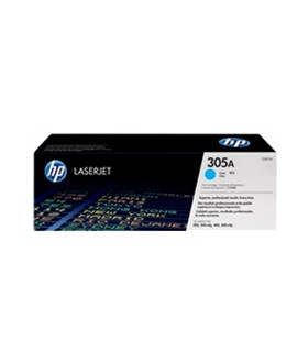 Toner hp 305a ce411a cian 2600pag laserjet pro 300 m351a 300  mfp m375nw 400 m451 400 mfp m475