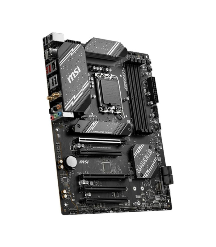 Placa base msi 1700 b760 gaming plus wifi atx - 4 x ddr4 - 4 x sata 6 - 4 x usb 2.0 - 2 x usb 3.2 - 1 x usb tipo c