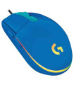 Mouse raton logitech g102 lightsync azul gaming 8.000 dpi 6 botones
