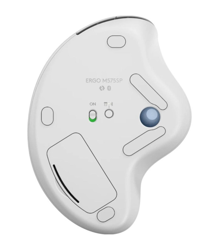 Raton inalambrico logitech ergo m575s blanco