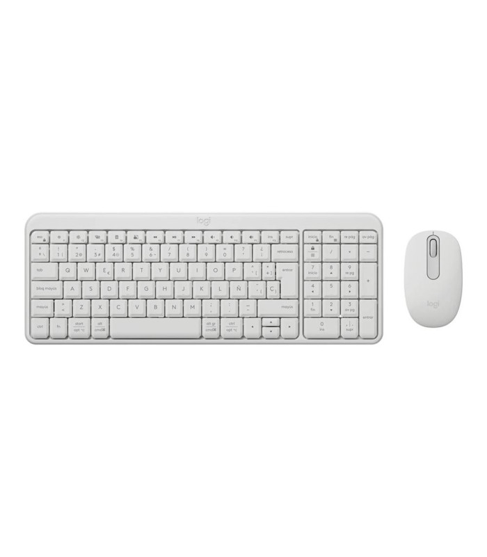 Teclado + mouse logitech mk250 inalambrico blanco