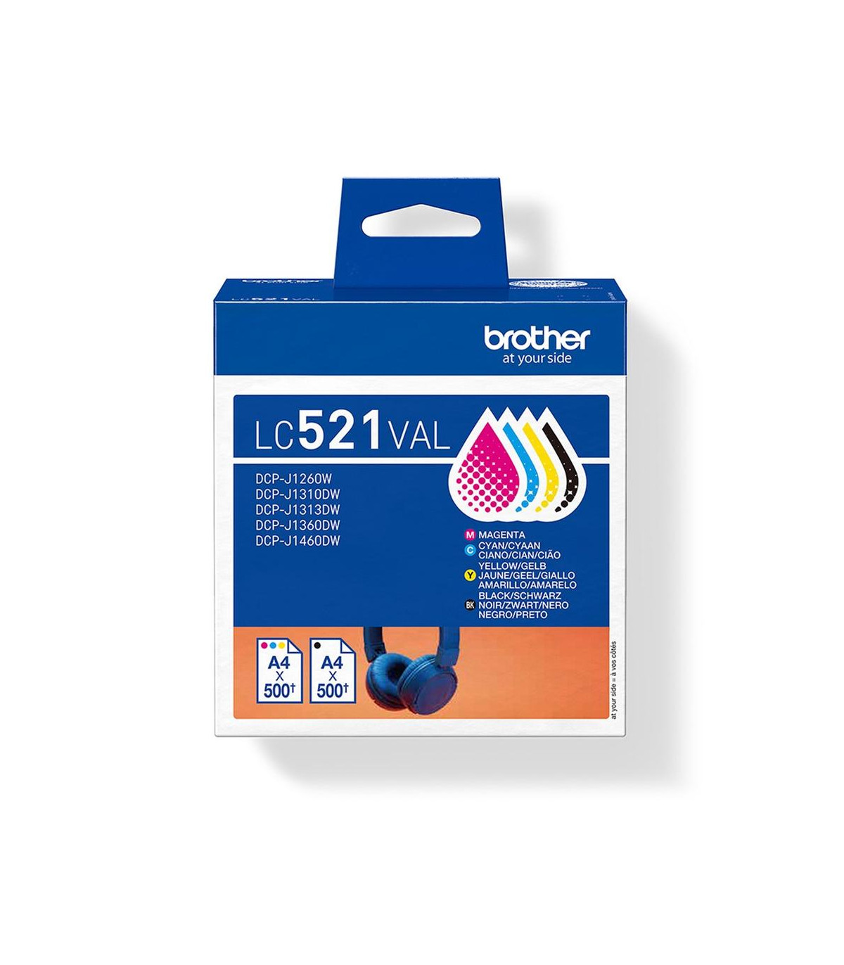 Multipack brother lc521val negro - cian - magenta - amarillo