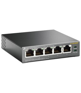 Switch 5 puertos 10 - 100 - 1000 4 ptos poe 56w tp - link