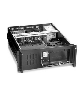 Caja servidor tooq rack 19 pulgadas 4u 406 negra sin fuente ventana transparente