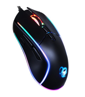 Mouse raton coolbox gaming deep darth dpi ajustable usb rgb 6400dpi