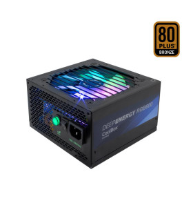 Fuente de alimentacion coolbox deep energy rgb600 - 600w 80+ bronze gaming rgb