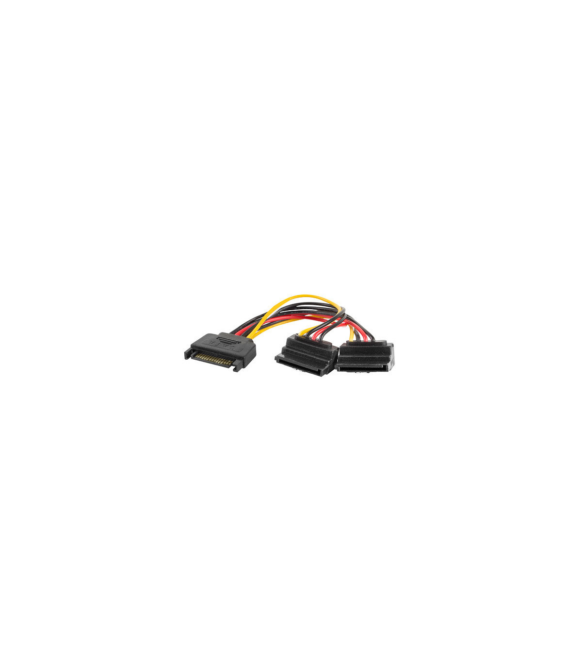 Cable alimentacion lanberg sata macho - 2x sata hembra 15cm