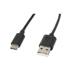 Cable usb lanberg 2.0 macho -  usb tipo c macho 1.8m negro