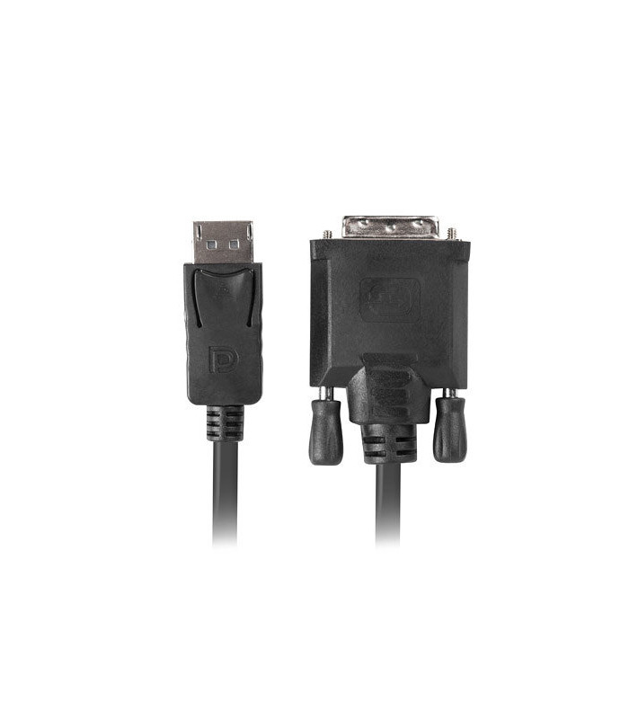 Cable displayport lanberg macho - dvi - d macho 24+1 1.8m negro