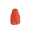Funda protectora lanberg plb - 1000 - r para conector rj45 pack de 100 unidades rojo