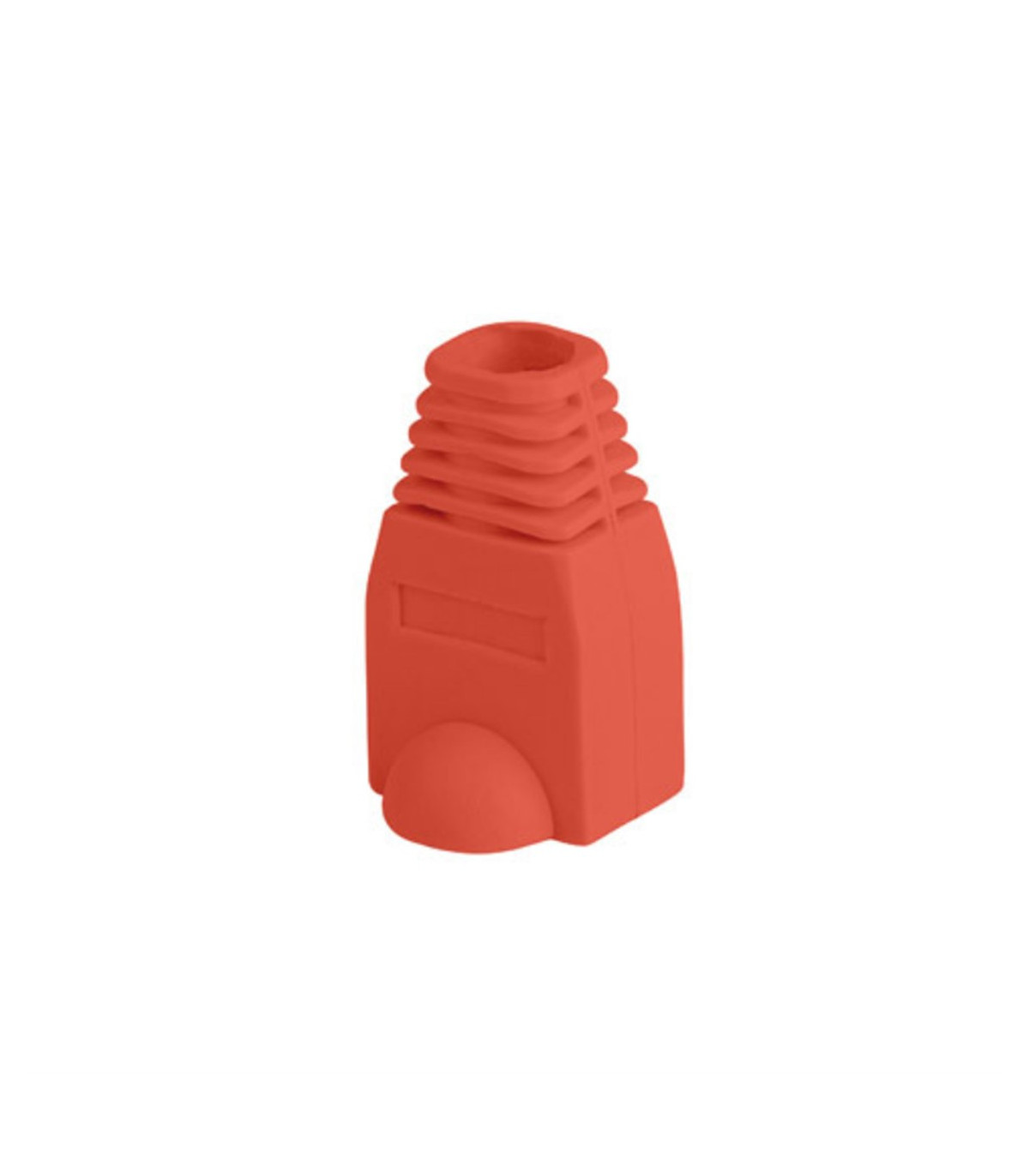 Funda protectora lanberg plb - 1000 - r para conector rj45 pack de 100 unidades rojo