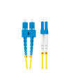 Latiguillo fibra optica sc - upc a lc - upc lanberg 2m mono duplex g657a1 lszh amarillo