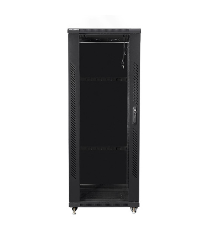 Armario rack lanberg de suelo 32u - 600x600x1603 19 pulgadas flat pack negro