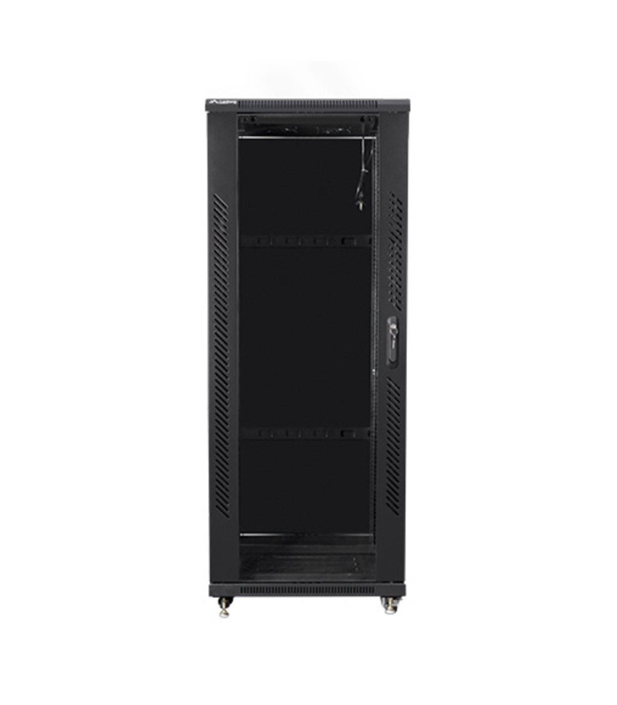 Armario rack lanberg de suelo 32u - 600x600x1603 19 pulgadas flat pack negro