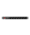 Regleta lanberg 1u 16a 7x schuko rack 19 pulgadas 2m negro