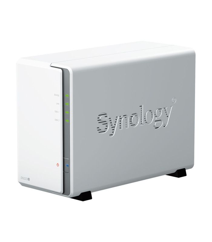 Servidor nas synology disk station  ds223j 1gb 2 bahias raid ethernet gigabit