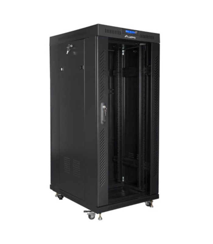 Armario lanberg rack 19 pulgadas 27u 600x800 negro
