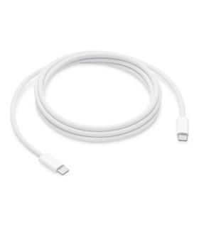 Cable usb tipo c apple 2m - macho - macho - blanco