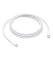 Cable usb tipo c apple 2m - macho - macho - blanco
