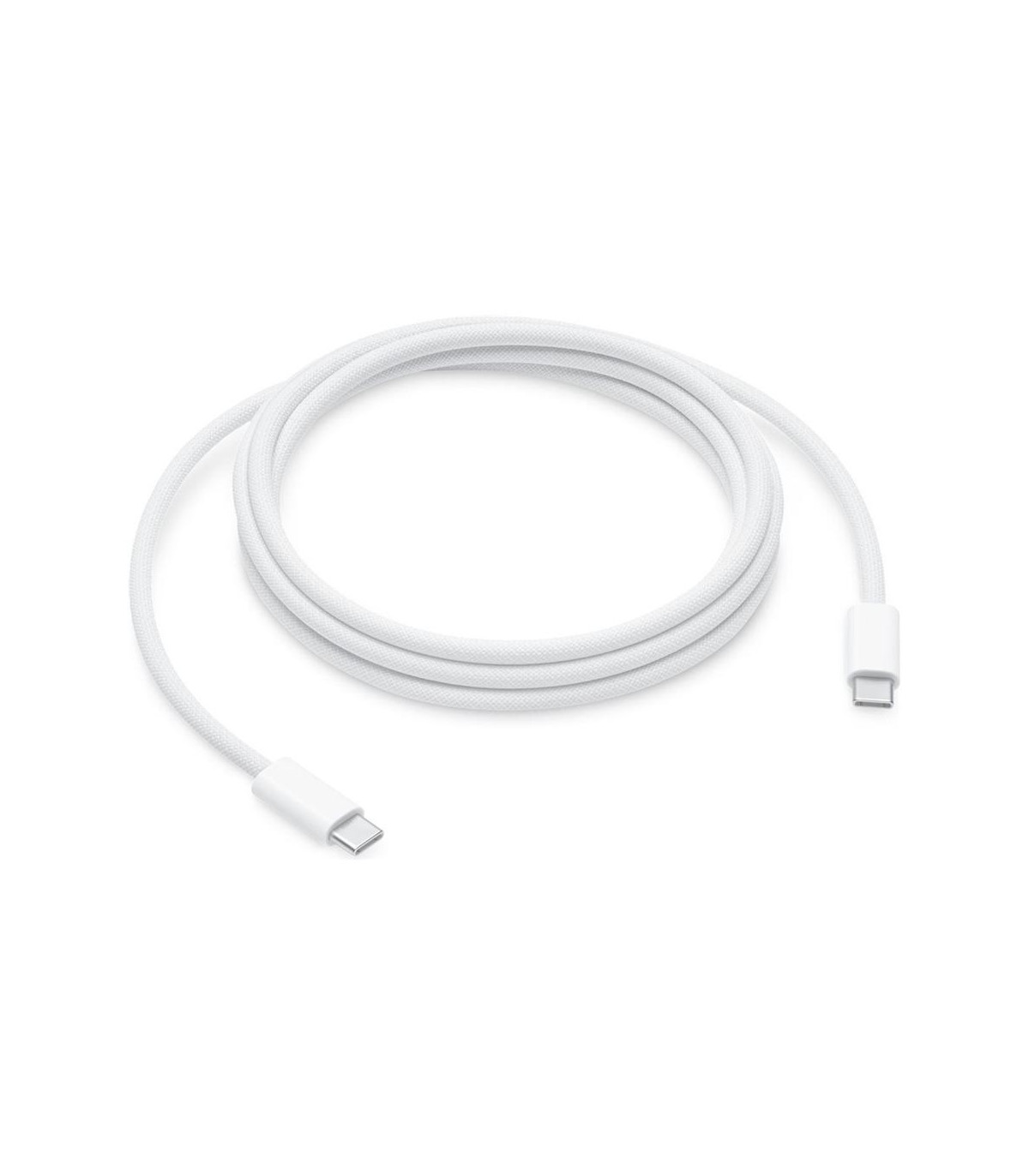 Cable usb tipo c apple 2m - macho - macho - blanco