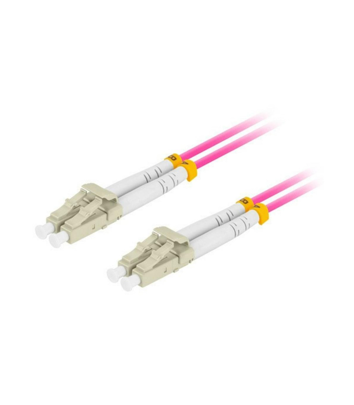 Cable fibra optica lanberg multi lc -  upc -  lc -  upc duplex om4 50 - 125 lszh vi - 0.5m