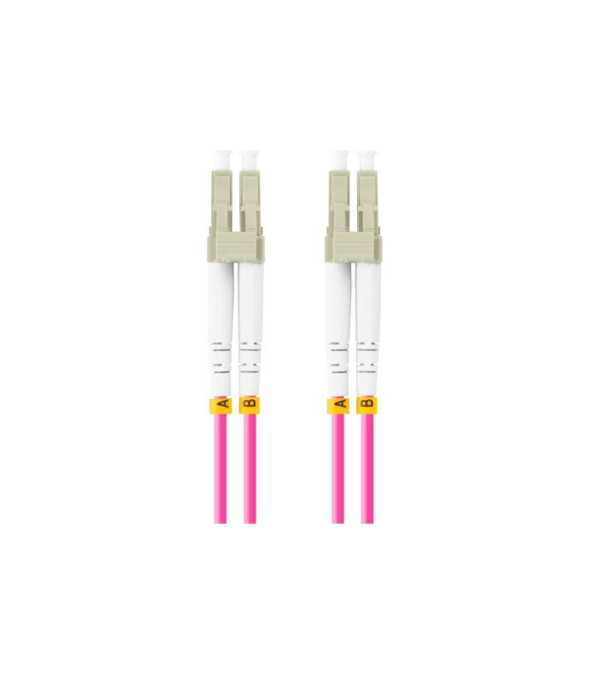 Cable fibra optica lanberg multi lc -  upc -  lc -  upc duplex om4 50 - 125 lszh vi - 0.5m