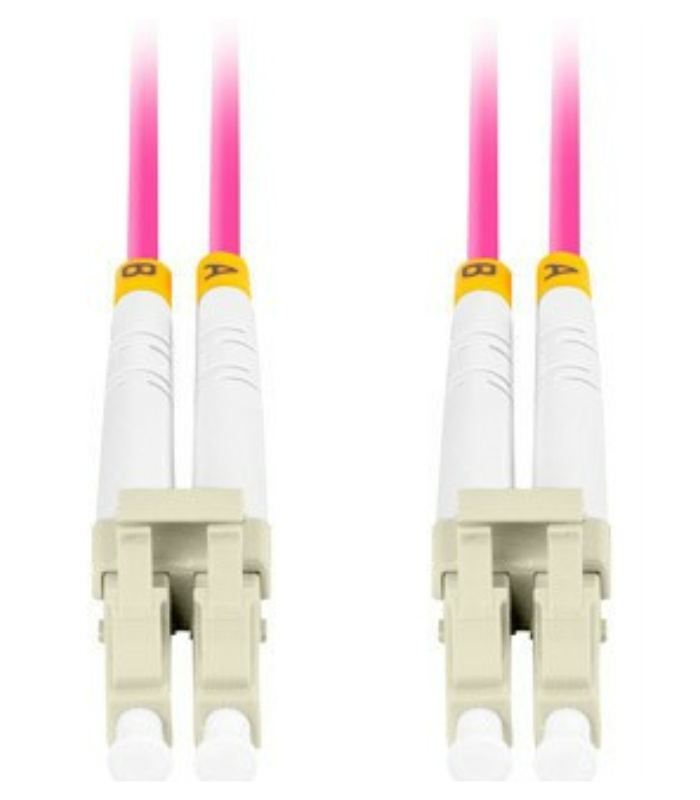 Cable fibra optica lanberg multi lc -  upc -  lc -  upc duplex om4 50 - 125 lszh vi - 0.5m