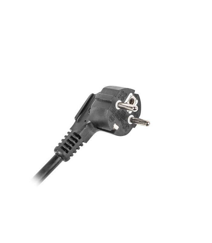 Regleta lanberg 1u 16a rack 19 pulgadas 6x socket schuko negro 2m