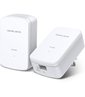 Kit 2 powerline mercusys mp500 kit av1000 gigabit -  pack 2 unidades