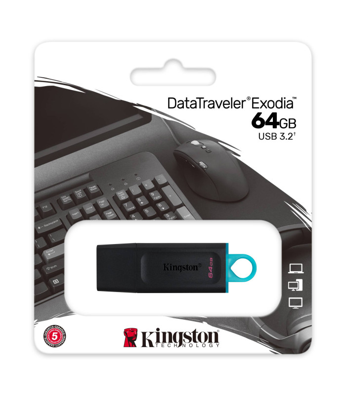 Memoria usb 3.2 kingston 64 gb datatraveler exodia