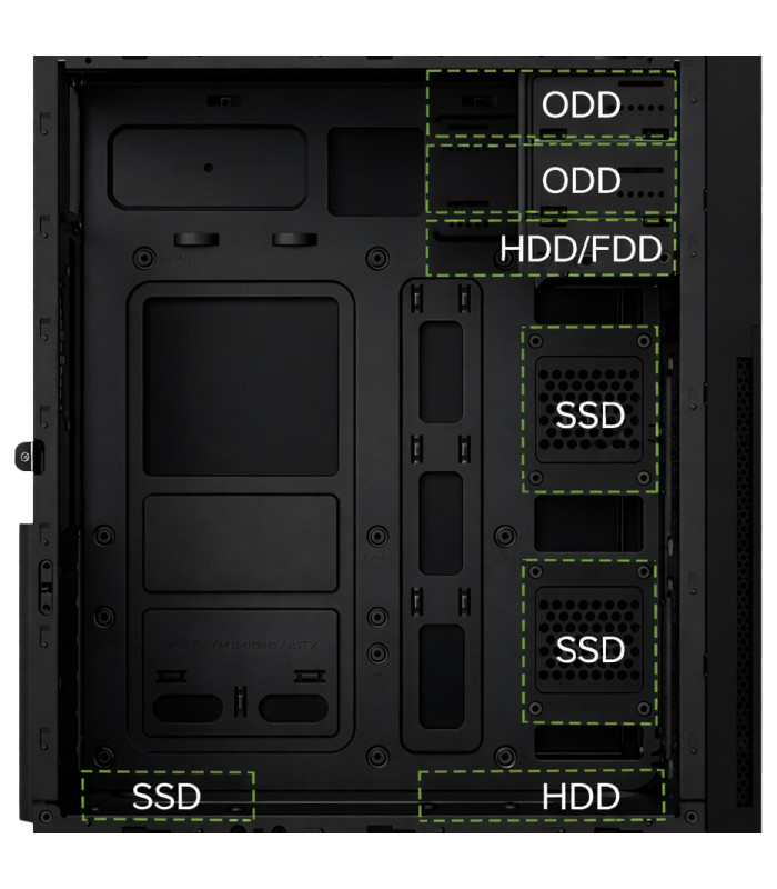 Caja ordenador coolbox atx a780 usb - c 3.2 gen1 fte.650w powerline3 efiefciencia 85%